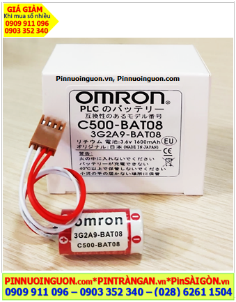 Omron C500-BAT08 _Pin Omron C500-BAT08; Pin C500-BAT08; Pin nuôi nguồn PLC Omron C500-BAT08 _Made in Japan